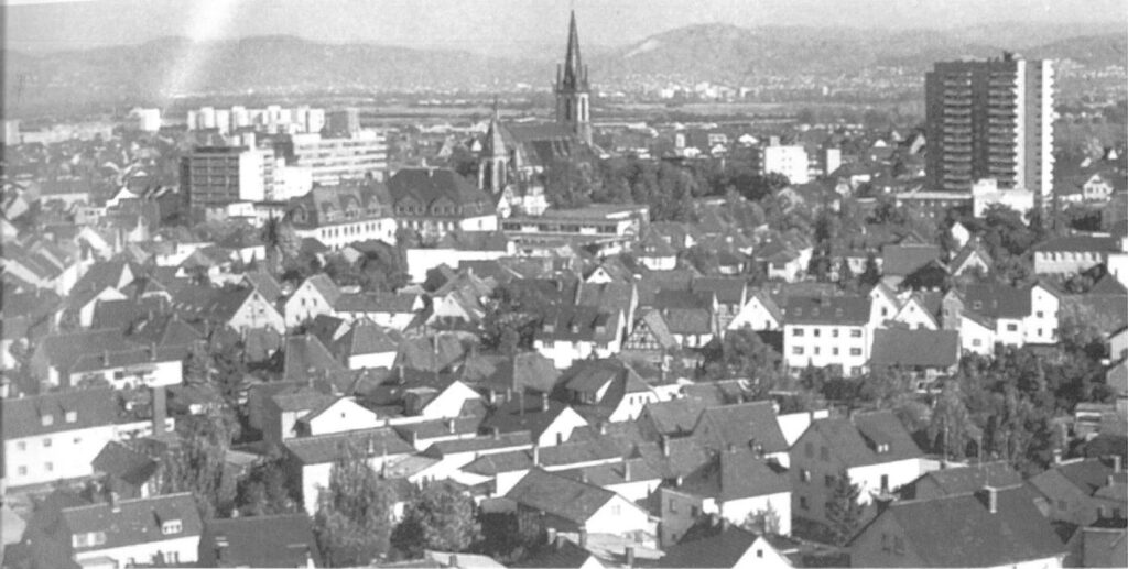 Una foto panoramica di Viernheim, la città tedesca gemellata con Rovigo