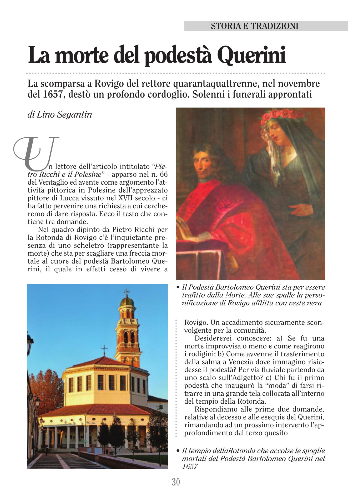 La morte del podestà Querini
