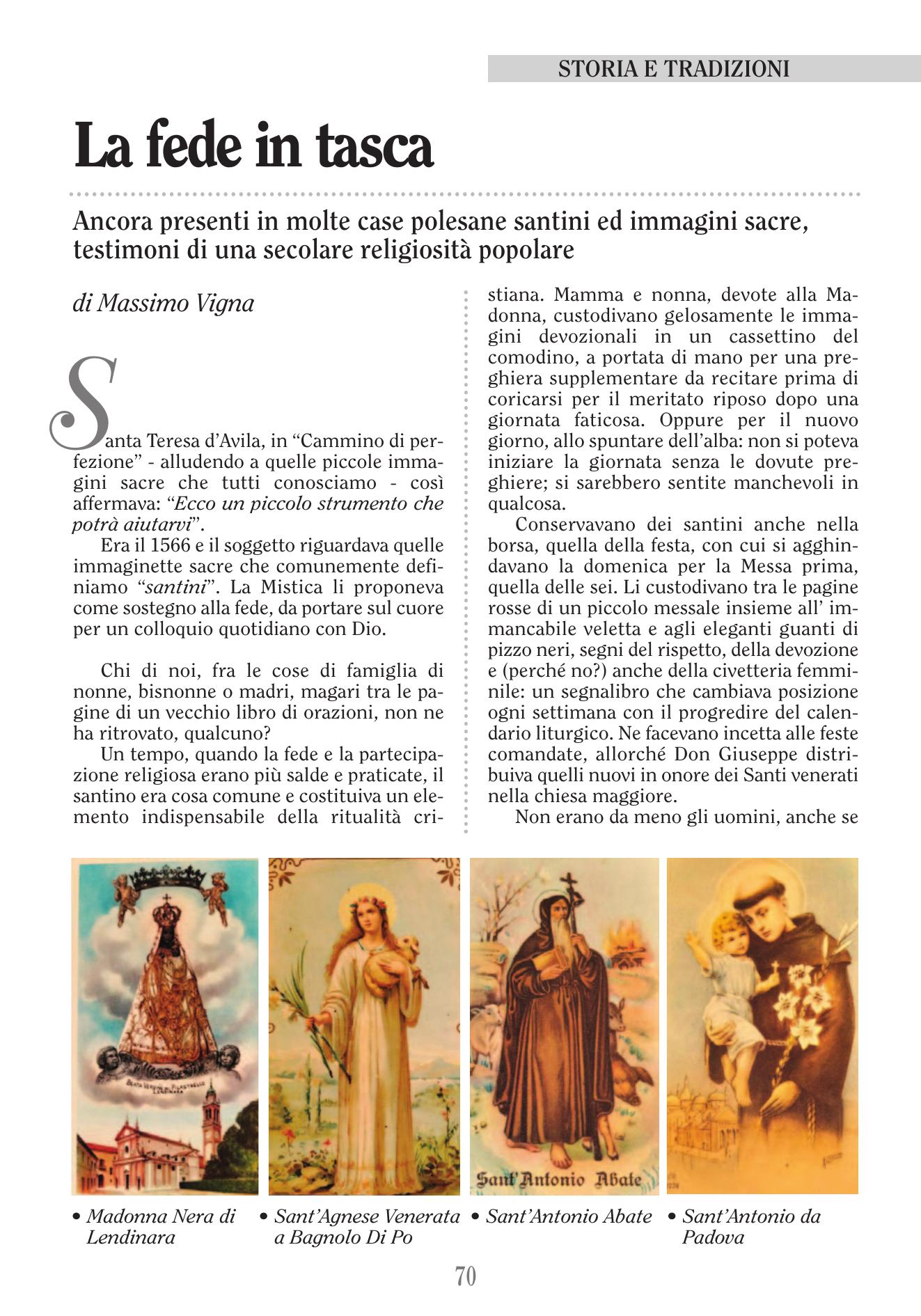 La fede in tasca