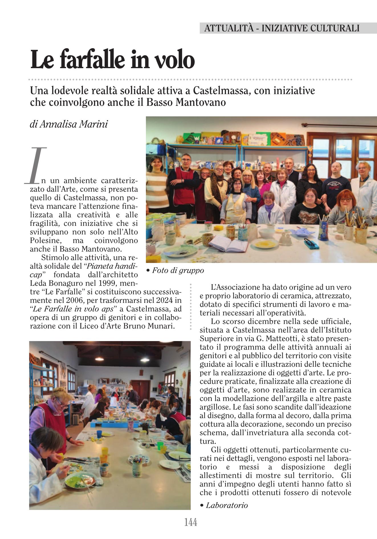 Le farfalle in volo