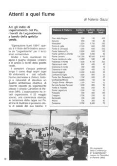 Prima pagina originale dell’articolo Attenti a quel fiume
