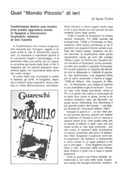 Prima pagina originale dell’articolo Quel “Mondo Piccolo” di ieri