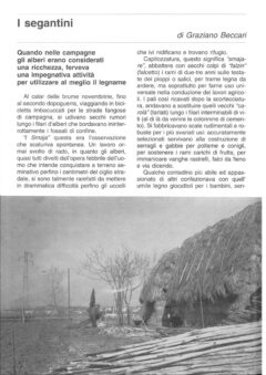 Prima pagina originale dell’articolo I segantini