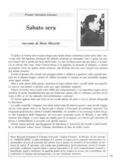 Prima pagina originale dell’articolo Sabato sera