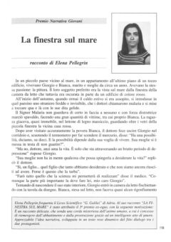 Prima pagina originale dell’articolo La finestra sul mare