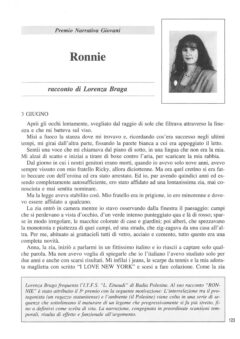 Prima pagina originale dell’articolo Ronnie