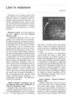 Prima pagina originale dell’articolo Libri in redazione