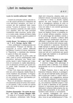 Prima pagina originale dell’articolo Libri in redazione