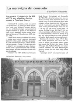 Prima pagina originale dell’articolo La meraviglia del consueto