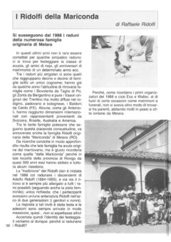 Prima pagina originale dell’articolo I Ridolfi della Mariconda