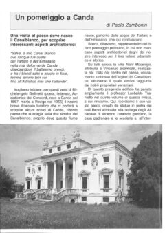 Prima pagina originale dell’articolo Un pomeriggio a Canda