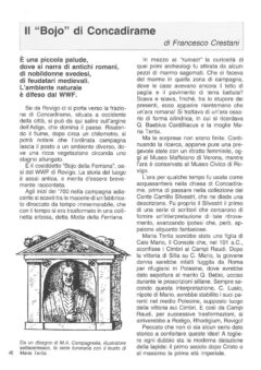 Prima pagina originale dell’articolo Il “Bojo” di Concadirame