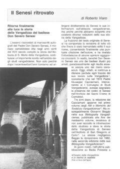 Prima pagina originale dell’articolo Il Senesi ritrovato