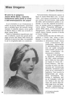 Prima pagina originale dell’articolo Miss Uragano