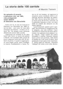 Prima pagina originale dell’articolo La storia delle 100 carriole