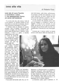 Prima pagina originale dell’articolo Inno alla vita
