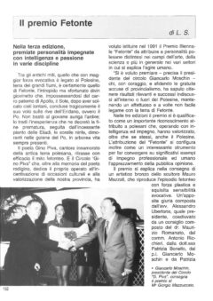 Prima pagina originale dell’articolo Il premio Fetonte