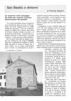 Prima pagina originale dell’articolo San Basilio e dintorni