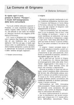 Prima pagina originale dell’articolo La Comuna di Grignano