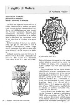Prima pagina originale dell’articolo Il sigillo di Melara