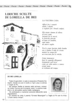 Prima pagina originale dell’articolo Liriche scelte