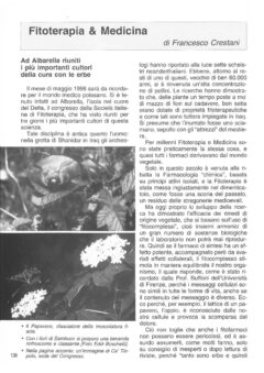 Prima pagina originale dell’articolo Fitoterapia & Medicina
