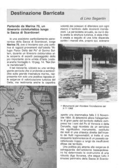 Prima pagina originale dell’articolo Destinazione Barricata
