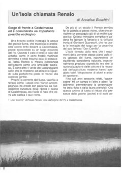 Prima pagina originale dell’articolo Un’isola chiamata Renaio