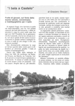Prima pagina originale dell’articolo “I baia a Castelo”