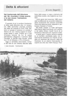 Prima pagina originale dell’articolo Delta & alluvioni