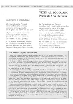 Prima pagina originale dell’articolo Vizin al fogolaro
