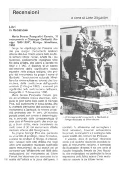 Prima pagina originale dell’articolo Recensioni