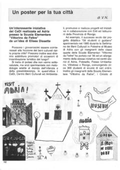 Prima pagina originale dell’articolo Un poster per la tua città