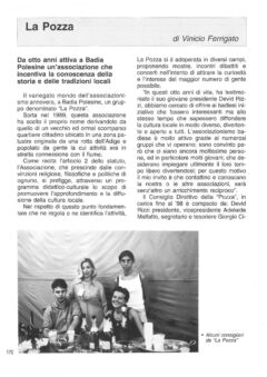 Prima pagina originale dell’articolo La Pozza