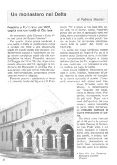 Prima pagina originale dell’articolo Un monastero nel Delta