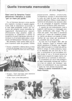 Prima pagina originale dell’articolo Quella traversata memorabile
