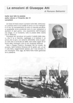 Prima pagina originale dell’articolo Le emozioni di Giuseppe Atti