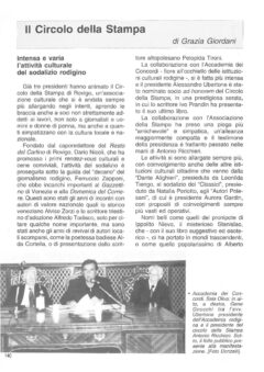 Prima pagina originale dell’articolo Il Circolo della Stampa