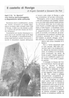 Prima pagina originale dell’articolo Il castello di Rovigo