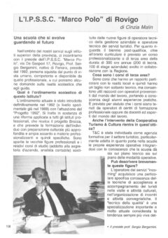 Prima pagina originale dell’articolo L’I.P.S.S.C. “Marco Polo” di Rovigo