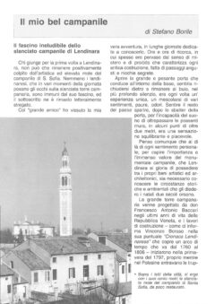 Prima pagina originale dell’articolo Il mio bel campanile