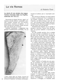 Prima pagina originale dell’articolo La via Romea