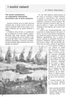 Prima pagina originale dell’articolo I mulini natanti