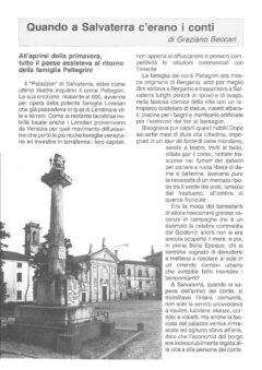 Prima pagina originale dell’articolo Quando a Salvaterra c’erano i conti