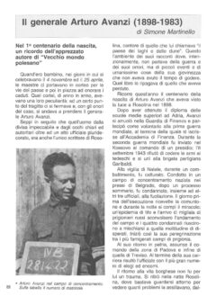 Prima pagina originale dell’articolo Il generale Arturo Avanzi (1898-1983)