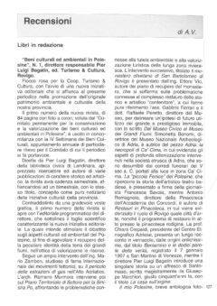 Prima pagina originale dell’articolo Recensioni