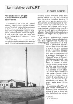 Prima pagina originale dell’articolo Le iniziative dell’ A.P.T.