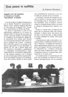 Prima pagina originale dell’articolo Due passi in soffitta
