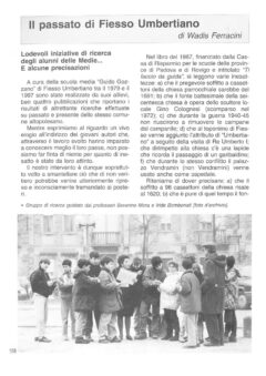 Prima pagina originale dell’articolo Il passato di Fiesso Umbertiano