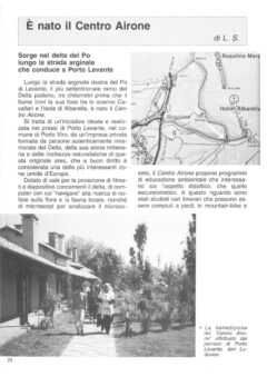 Prima pagina originale dell’articolo È nato il Centro Airone